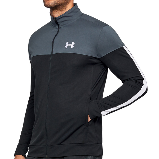 (S, Stealth Grey) Under Armour 2021 Mens Sportstyle Pique Stretch Quick Dry Wicking Fleece Jacket