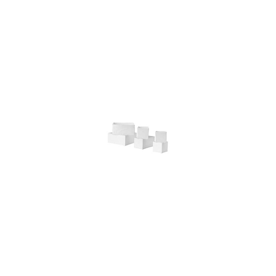 IKEA SKUBB Box, set of 6, white