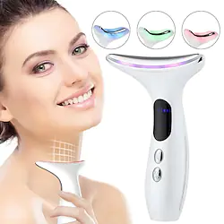 EMS Microcurrent Face Neck Beauty Device LED Photon Firming Rejuvenation Anti Wrinkle Thin Double Chin Skin Care Facial Massager Lightinthebox