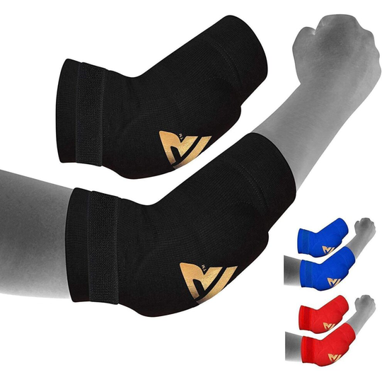 (X-Large, Black) RDX Elbow Pad, Boxing & Martial Arts Elbow Guard