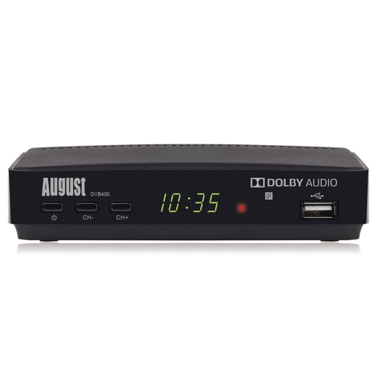 Freeview HD Set-Top Box 1080P HD PVR USB Record Pause August DVB400