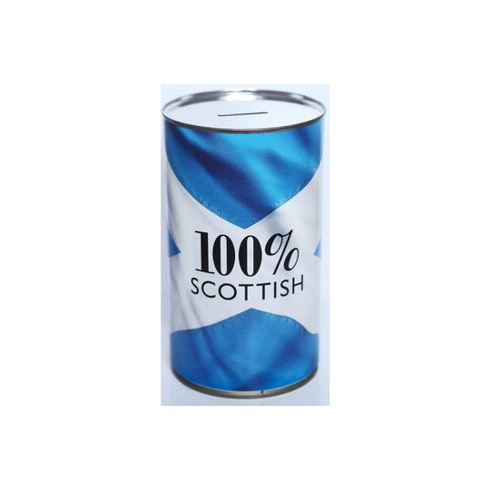 100% Scottish Savings Tin Money Box - (LRG)
