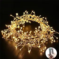 String Lights 3M 6M USB Remote Control Copper Wire LED Firecracker String Lights 100LEDs 200LEDs Firecracker Fairy Light For Christmas Wedding Holiday Party Home Decoration Lightinthebox