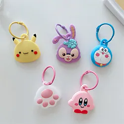 Cartoon Pattern Silicone Case with Keychain Ring Designed for AirTag Anti-Lost Anti-Scratch Tracker Location Cover For AirTags Holder Lightinthebox
