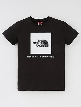 The North Face Teens Box Short Sleeve Tee - Black/White