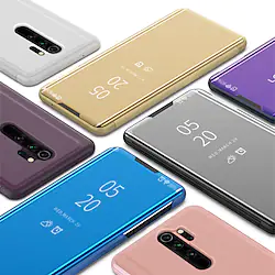 Luxury Smart Clear View Mirror Flip Stand Phone Case for Xiaomi Redmi Note 8 Note 8 Pro Note 7 Note 7 Pro K20 K20 Pro Mi 9T 9T Pro 9 9SE 8 8 Lite F1 Lightinthebox