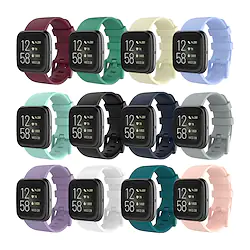 Watch Band for Fitbit Versa / Versa 2 / Versa Lite / Versa SE Sport Band Silicone Adjustable Elastic Wrist Strap Lightinthebox