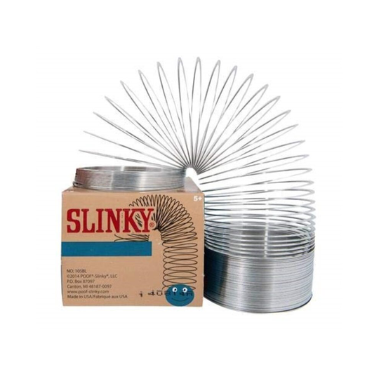 The Original Slinky Brand Metal Slinky in Blue Retro Box Kids Spring Toy