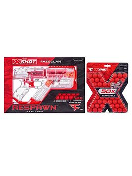 Zuru X-Shot-Chaos-Mix Combo Pack Respawn Faze(12 Dart Balls) And Faze 50 Dart Balls Refill Into Mail Box
