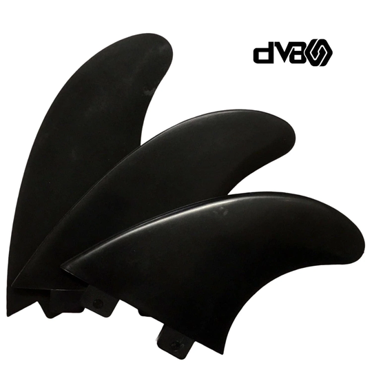 DV8 Basic Thruster Surfboard Fins Size 5 Black (FA19)