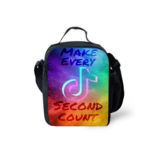 (14) TIK TOK Insulat Lunch Bag School Student Lunchbox