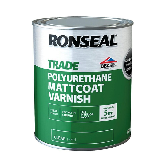 (Matt Coat Matt) Ronseal Trade Polyurethane - Matt Coat Matt - 2.5L