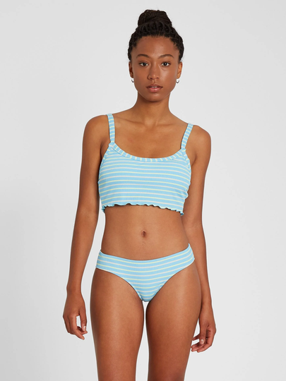 Women's Volcom Next In Line Crop Bikini Top - Coastal Blue