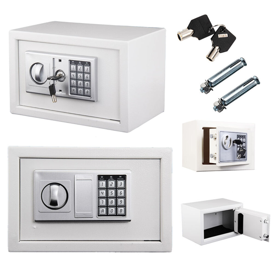 Steel Safety Box Safe Electronic Security Keypad Money Cash Home