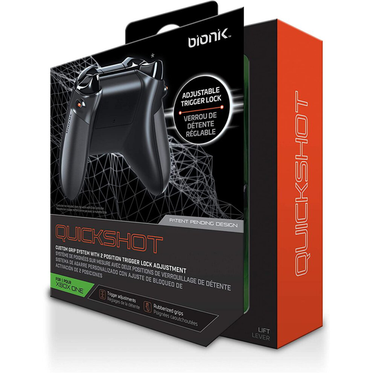 Bionik Quickshot Custom Rubber Grips with Dual Setting Trigger Lock (Xbox One)