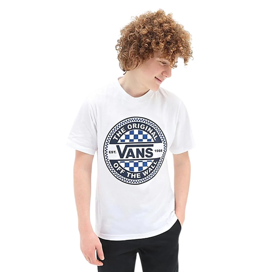 Vans Boys Seasonal Circle Kids T-Shirt - White