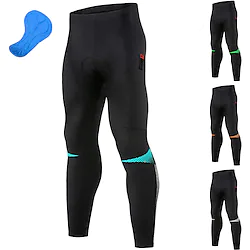 21Grams Men's Cycling Tights Bike Bottoms Mountain Bike MTB Road Bike Cycling Sports Polka Dot 3D Pad Cycling Breathable Quick Dry Green Orange Spandex Clothing Apparel Bike Wear Lightinthebox