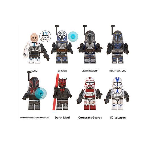 (WM6098 -No Box) Star Wars Clone Wars Fit Lego Minifigures Jesse Rex Cody Toy Collection