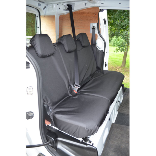 (Rear Single & Double , Black) TURTLE COVERS Peugeot Partner 2008-2018 Seat Covers