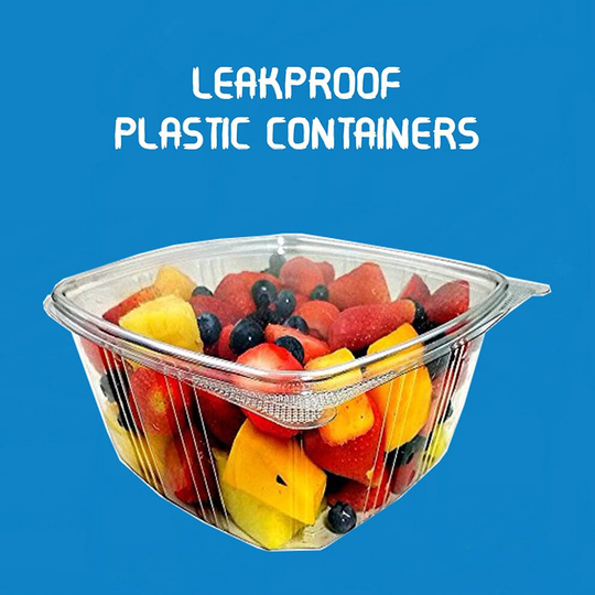 (1500cc - (XXLarge), 30 - Hinged Lid Containers) Clear HINGED LID SALAD CONTAINERS Reusable Takeaway Food Box - ALL SIZES