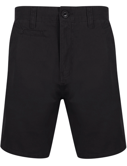 Shorts Billy's Bay Cotton Twill Chino Shorts with Peach Finish In Jet Black - South Shore / S - Tokyo Laundry
