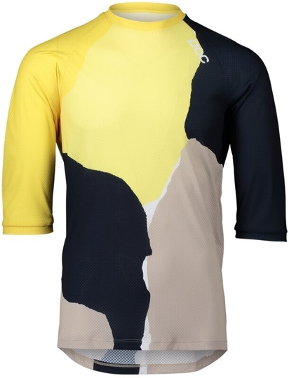 POC MTB Pure 3/4 Jersey Color Splashes Multi Sulfur Yellow M