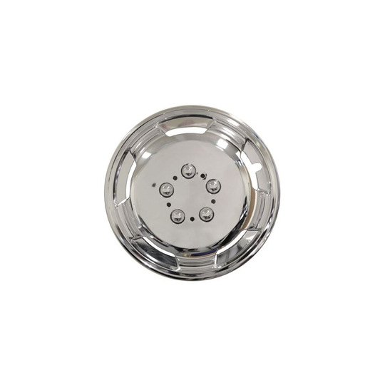 16 Inch Chrome Deep Dish Wheel Trims Hub Caps 16"