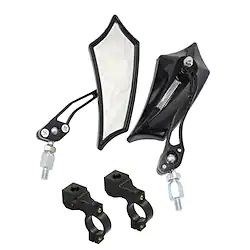 Rear View Mirror Handlebar Bike Rear View Mirror Adjustable Durable Large Rear View Angle Cycling Bicycle motorcycle Bike Aluminum Alloy PVC(PolyVinyl Chloride) Black Gold Red Mountain Bike MTB Lightinthebox