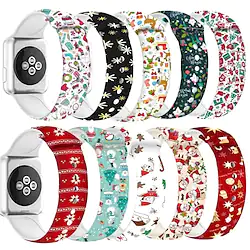 1 pcs Compatible with Apple iWatch Series 8 7 6 5 4 3 2 1 SE Sport Band for iWatch Smartwatch Strap Wristband Silicone Christmas Gift Soft Breathable Lightinthebox