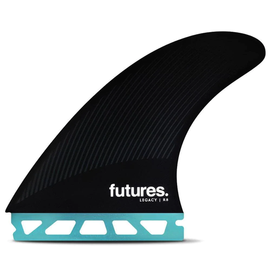 Futures R8 Legacy Surfboard Fins - Teal Black