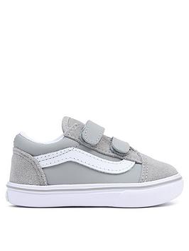 Vans Old Skool Toddler Boys Trainers Safe Space-Grey, Grey, Size 4