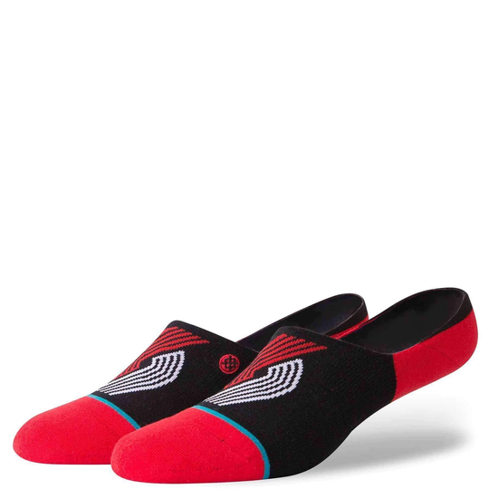 Stance NBA Arena Blazers Super Invisible/No Show Ankle Socks - Black