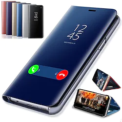Smart Mirror View Smart Flip Phone Case For Huawei Mate 30 Pro Mate 20 Pro Mate 20X Mate 10 Pro Stents Cover Lightinthebox