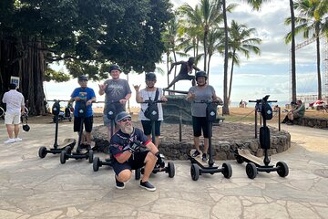 Sunset Guided E-scooter Tour Along the Waikiki Shoreline