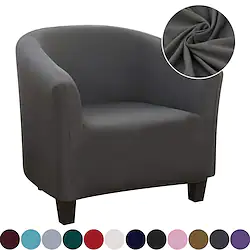 Club Chair Slipcover Stretch Armchair Covers 1-Piece Club Tub Chair Covers Sofa Cover Couch Furniture Protector Cover Jacquard Spandex Couch Covers for Living Room Lightinthebox