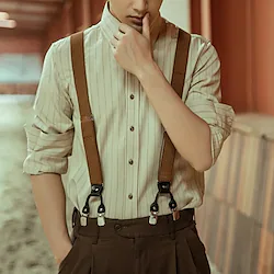 The Great Gatsby Peaky Blinders Retro Vintage Roaring 20s 1920s Suspenders Men's Costume Vintage Cosplay Party / Evening Suspenders Masquerade / Leather Lightinthebox