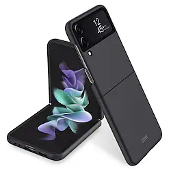 Phone Case For Samsung Galaxy Back Cover Flip Z Flip 4 Portable Flip Ultra-thin Solid Colored PC Lightinthebox