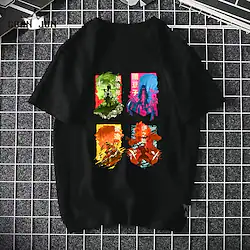 Inspired by Demon Slayer Cosplay Cosplay Costume T-shirt Back To School Print T-shirt For Men's Women's Adults' 100% Polyester Lightinthebox