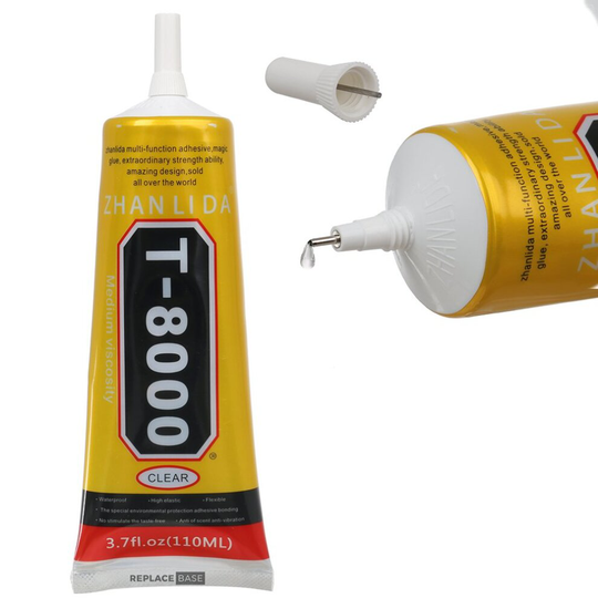 Zhanlida T8000 Clear Contact Adhesive Repair Glue With Precision Applicator Tip | 110ML