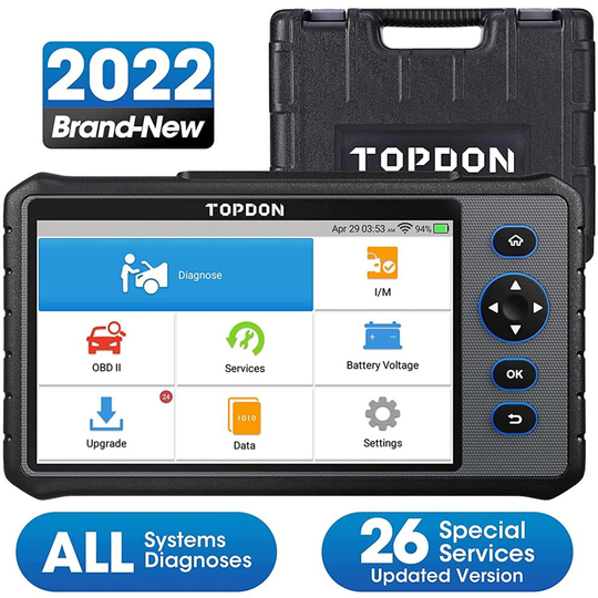 OBD2 Scanner, TOPDON ArtiDiag800 Car Diagnostic Scan Tool All System Diagnosis 26 Reset Services