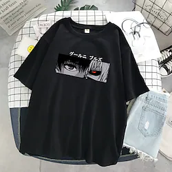 Inspired by Tokyo Ghoul Cosplay Cosplay Costume T-shirt Back To School Print T-shirt For Men's Women's Adults' Polyester / Cotton Blend Lightinthebox