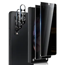 [22Pack] Phone Screen Protector Compatible with Samsung Galaxy Z Fold 4 5G Privacy Screen Protector - 2 Private Tempered Glass Screen and 2 Camera Protectors Black Anti-peep Screen Cover Lightinthebox