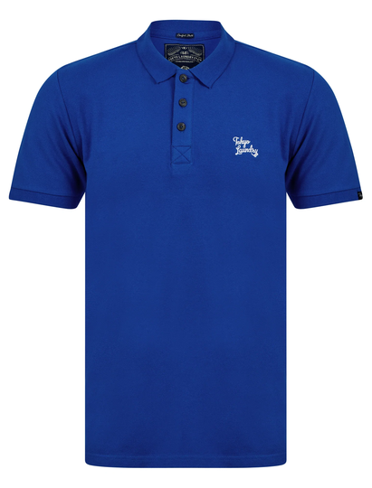Polo Shirts Marahau 3 Signature Cotton Pique Polo Shirt in Sea Surf Blue - Tokyo Laundry / S - Tokyo Laundry