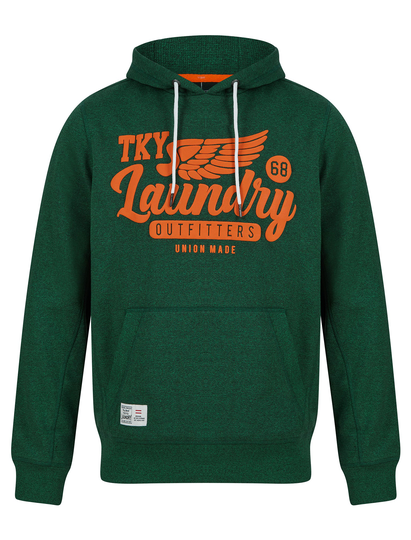 Hoodies / Sweatshirts Fayle Motif Brushback Fleece Pullover Hoodie in Green Grindle - Tokyo Laundry / S - Tokyo Laundry