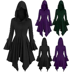 Plague Doctor Retro Vintage Punk Gothic Medieval 17th Century Dress Masquerade Women's Costume Vintage Cosplay Party Dress Masquerade Lightinthebox