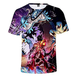 Inspired by One Piece Monkey D. Luffy Cosplay Costume T-shirt Cartoon 3D Harajuku Graphic Kawaii T-shirt For Men's Women's Adults' Terylene Lightinthebox