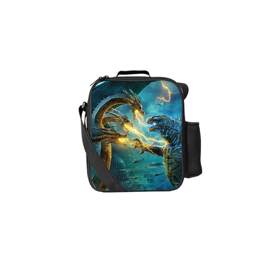 (Pattern 01) Godzilla Lunch Bag Thermal Insulated Cooler Box