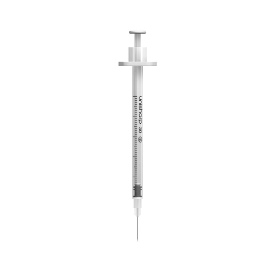 0.5ml 0.5 inch 30g Unisharp Syringe and Needle u100 Box of 100