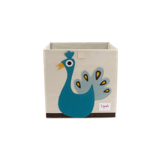 3 Sprouts Storage Box - Peacock