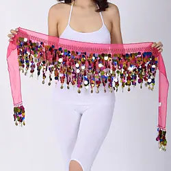 Belly Dance Hip Scarves Women's Performance Chiffon Paillette Hip Scarf Lightinthebox